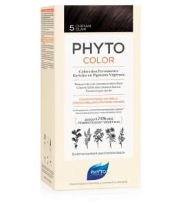 PHYTOCOLOR 5 CASTANO CHIARO 1 LATTE + 1 CREMA + 1 MASCHERA +1 PAIO DI GUANTI