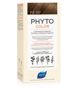 PHYTOCOLOR 7.3 BIONDO DORATO 1 LATTE + 1 CREMA + 1 MASCHERA+ 1 PAIO DI GUANTI