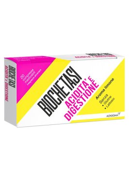 BIOCHETASI DIGESTIONE E ACIDITA' 20 COMPRESSE MASTICABILI AROMA LIMONE