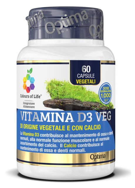 COLOURS LIFE VITAMINA D3 60CPS