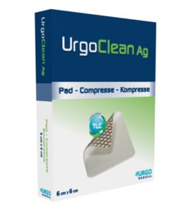URGOCLEAN AG/SILVER 6X6CM 10PZ