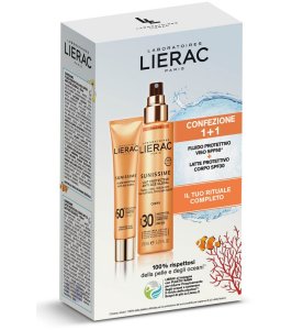 LIERAC SUNISSIME VISO SPF50 40 ML + LATTE CORPO SPF 30 DOPOSOLE 150 ML