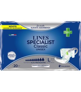 PANNOLONE A MUTANDA LINES SPECIALIST CLASSIC ALTAPROTEZIONEMG 20 PEZZI