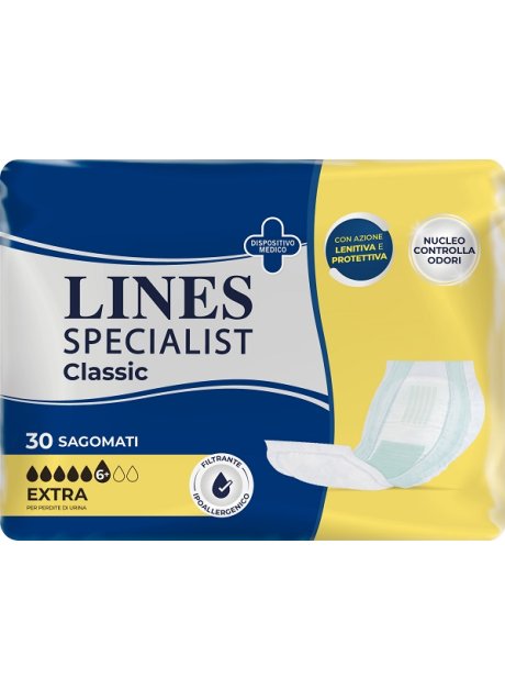 PANNOLONE LINES SPECIALIST CLASSIC SAGOMATO EXTRA 30 PEZZI