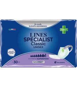 PANNOLONE SAGOMATO LINES SPECIALIST CLASSIC MAXI 30 PEZZI