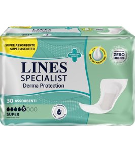 PANNOLONE LINES SPECIALIST CLASSIC SAGOMATO SOTTILE SUPER 30PEZZI
