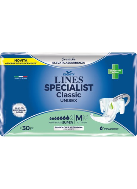 PANNOLONE MUTANDINA LINES SPECIALIST CLASSIC SUPER ULTRA MM30 PEZZI