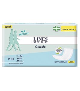 PANNOLONE LINES SPECIALIST CLASSIC RETTANGOLARE SENZA BARRIERA CONTROL 30 PEZZI