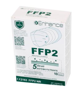 MASCHERINA FFP2 BIANCA ENHA 10PZ