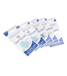 MASCHERINA CHIRURGICA 360MASK02 TNT MONOUSO 10 PEZZI
