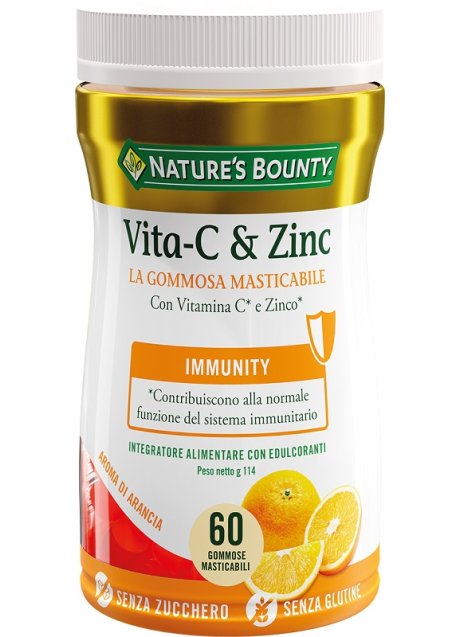 NATURE'S B VITA-C&ZINC 60GOMM