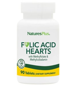 FOLIC ACID HEARTS+B6 B12 90TAV