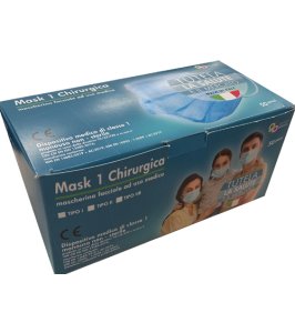 MASCHERINA CHIR I AZZ  50PZ IT