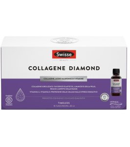 SWISSE COLLAGENE DIAMOND - INTEGRATORE PER LA BELLEZZA DELLA PELLE - 10 FLACONI DA 30 ML
