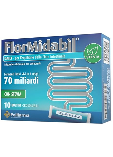 FLORMIDABIL DAILY 10 BUSTINE CON STEVIA