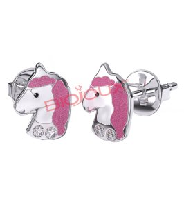 BJT701 ORECCHINI ROSE UNICO STAINLESS STEEL