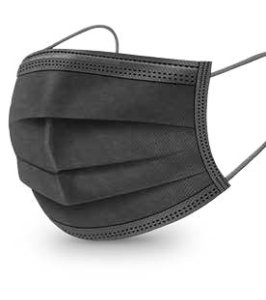 MASCHERINA CHIRURGICA 360MASK02/N NERA 10 PEZZI