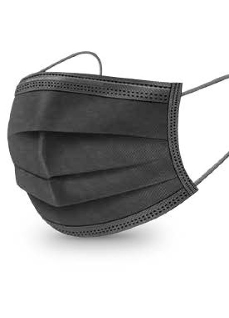 MASCHERINA CHIRURGICA 360MASK02/N NERA 10 PEZZI