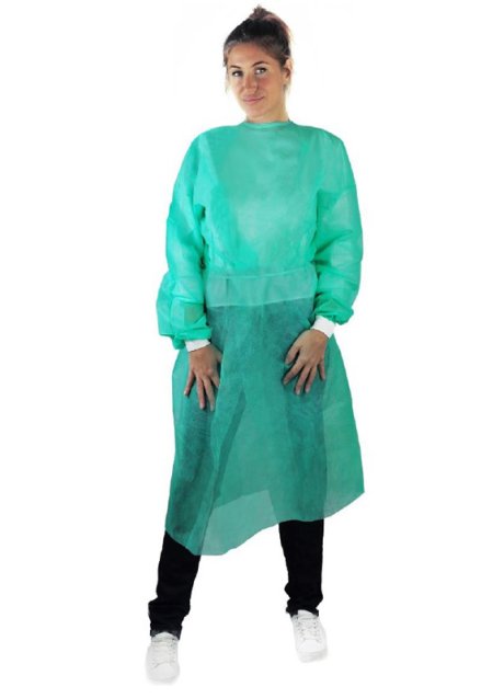 CAMICE MONOUSO VISITATORE VERDE