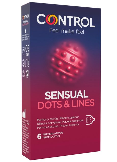 CONTROL SENSUAL DOTS&LINES 6PZ