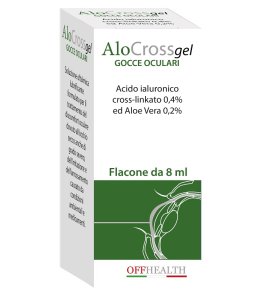SOLUZIONE OFTALMICA LUBRIFICANTE ALOCROSS ACIDO IALURONICO SALE SODICO CROSS LINKATO 0,20% ED ALOE VERA 1 FLACONE 8 ML