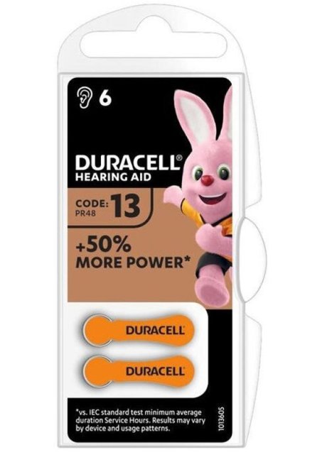 DURACELL EASY TAB 13 ARANCIO BATTERIA PER APPARECCHIO ACUSTICO