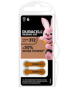 DURACELL EASY TAB 312 MARRONE BATTERIA PER APPARECCHIO ACUSTICO
