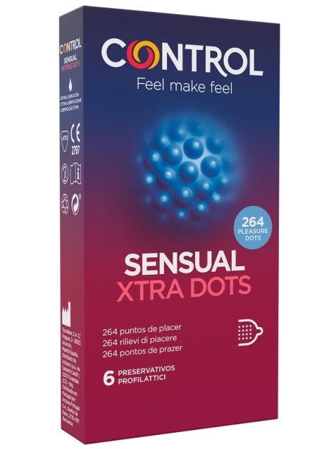 CONTROL SENSUAL XTRA DOTS 6PZ