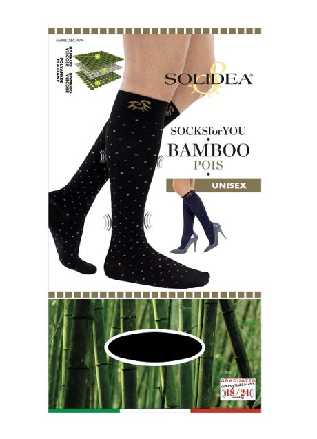 SOCKS FY BAMBOO POIS NERO L