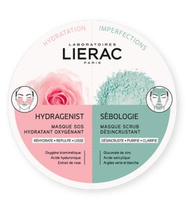 LIERAC MONO MASK HYDRA + SEBOLOGIE 2 X 6 ML