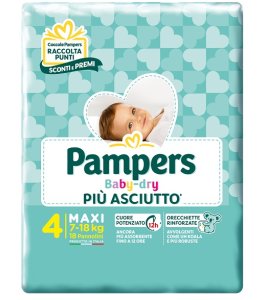 PAMPERS BD DOWNCOUNT MAXI 18PZ