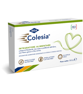 COLESIA - INTEGRATORE ALIMENTARE PER IL CONTROLLO DEL COLESTEROLO E TRIGLICERIDI - 30 CAPSULE SOFTGEL