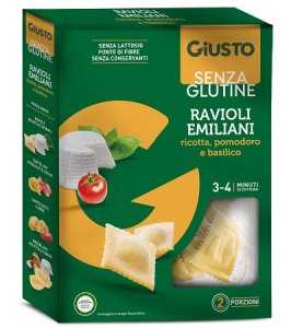 GIUSTO S/G RAVIOLI PO/RI/B250G