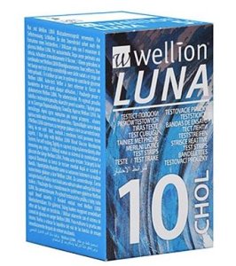 WELLION LUNA CHOLES STRIPS10PZ