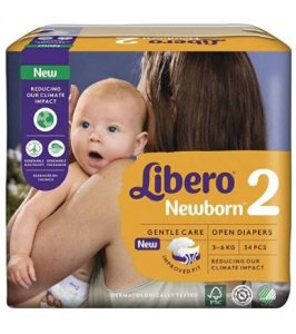 LIBERO NEWBORN 2 3-6 KG 34P 8419
