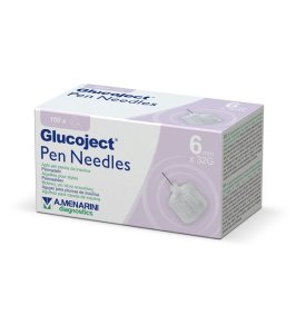 GLUCOJECT PEN NEEDLES  6MM G32