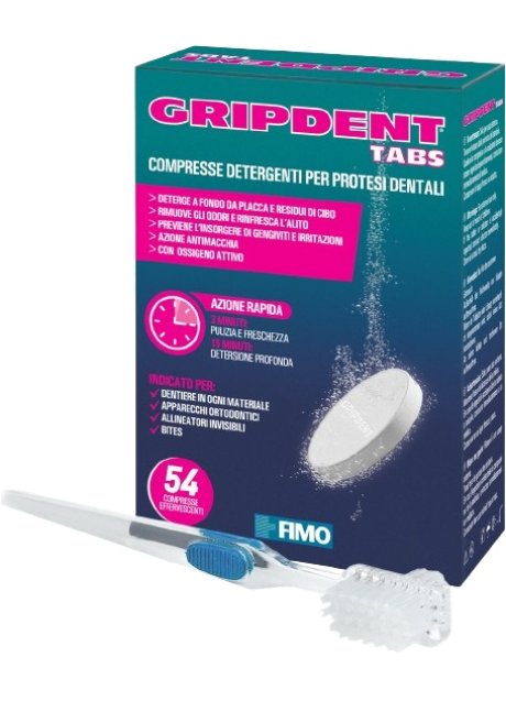 GRIPDENT TABS 54CPS + SPAZZOLINO PULITORE