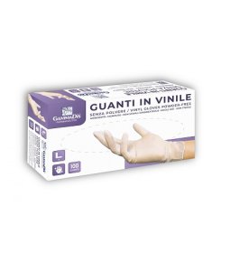 GUANTI VINIL S/POL M 100P GAMMAD