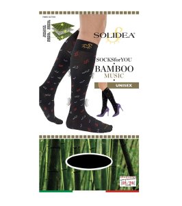 SOCKS FY BAMBOO MUSIC NERO L