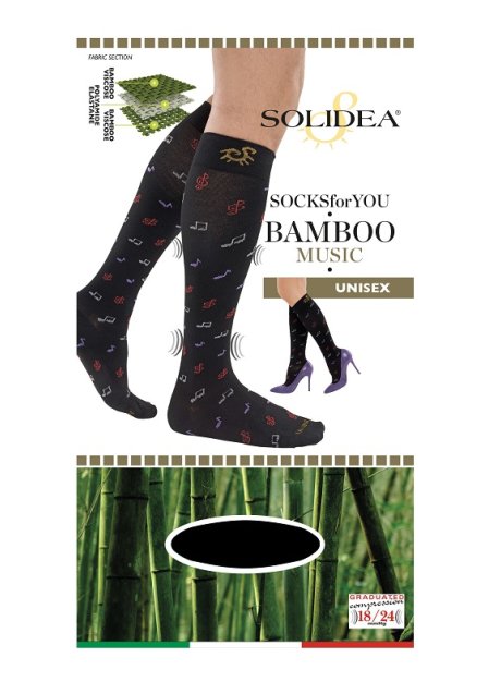 SOCKS FY BAMBOO MUSIC NERO M