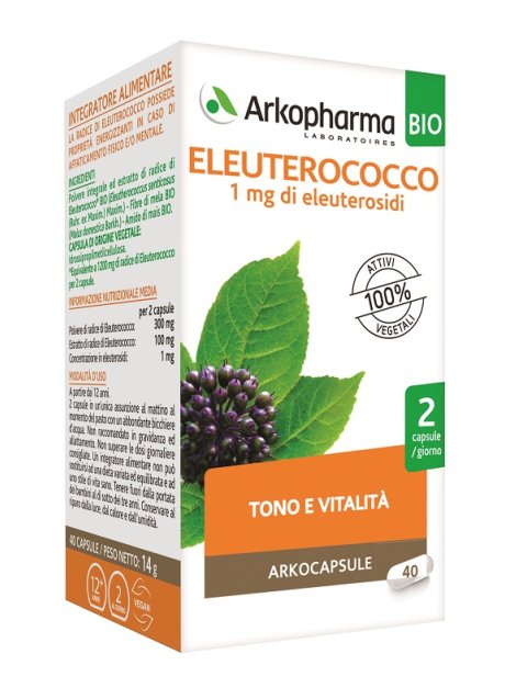 ARKOCAPSULE ELEUTEROC BIO40CPS