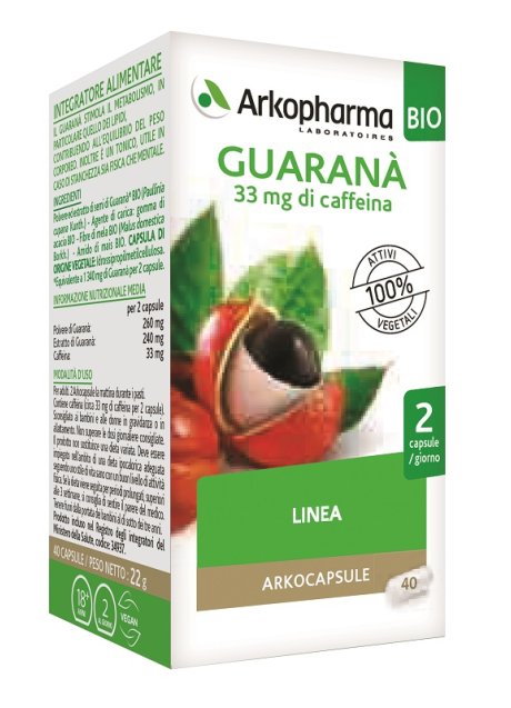 ARKO CAPSULE GUARANA' BIO 40 CAPSULE