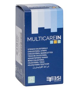 STRISCE MISURAZIONE GLICEMIA MULTICARE IN GLUCOSIO ELETTRODO50 PEZZI