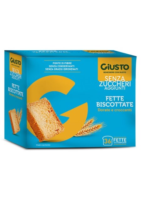 GIUSTO S/ZUCCH FETTE BISC 300G
