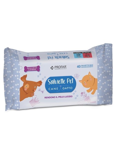 PROFAR SALVIETTE TALCO PET 40PZ