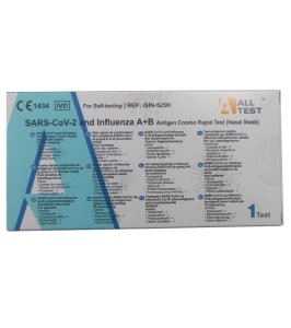 TEST ANTIGENICO RAPIDO COVID-19 ALLTEST AUTODIAGNOSTICO DETERMINAZIONE QUALITATIVA ANTIGENI SARS-COV-2 E INFLUENZA A+B IN TAMPONI NASALI