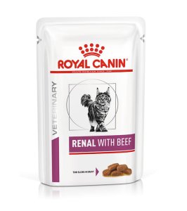 VHN W CAT RENAL BEEF 12 BUSTINE 85 G