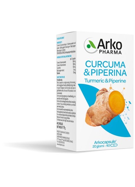 ARKOCPS CURCUMA+PIPERINA 40CPS
