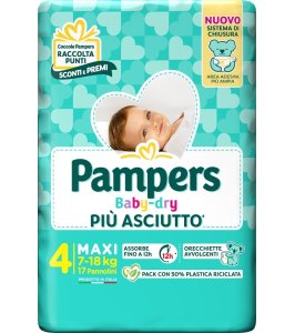 PAMPERS BD DOWNCOUNT MAXI 17PZ