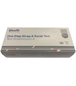 TEST ONE STEP STREP A DETERMINAZIONE QUALITATIVA ANTIGENI STREPTOCOCCO A IN TAMPONE FARINGEO AUTODIAGNOSTICO